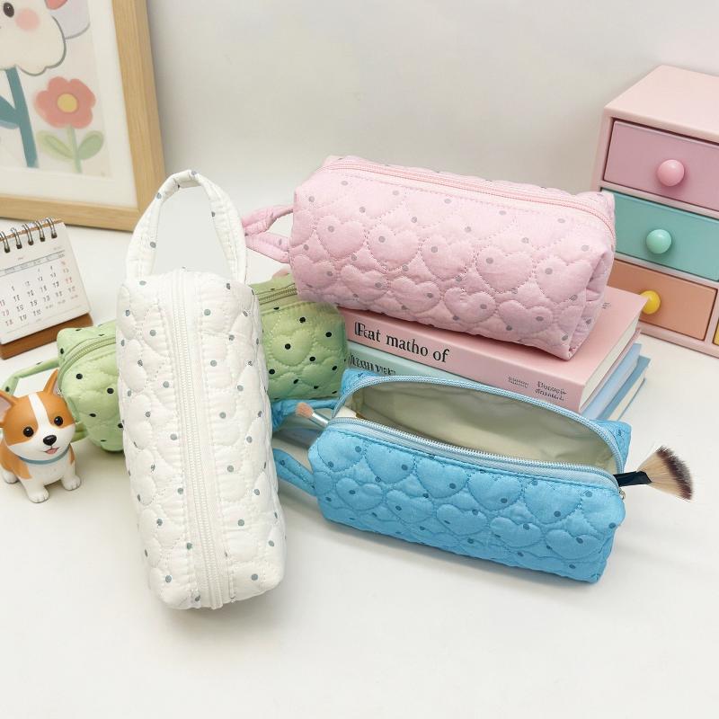 Cosmetic Bags - Taşınabilir Puantiyeli Kozmetik Çantası, Minimalist Tasarımlı,