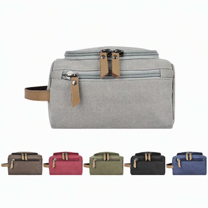 Cosmetic Bags - Erkekler için kanvas kozmetik çantası, kadınlar