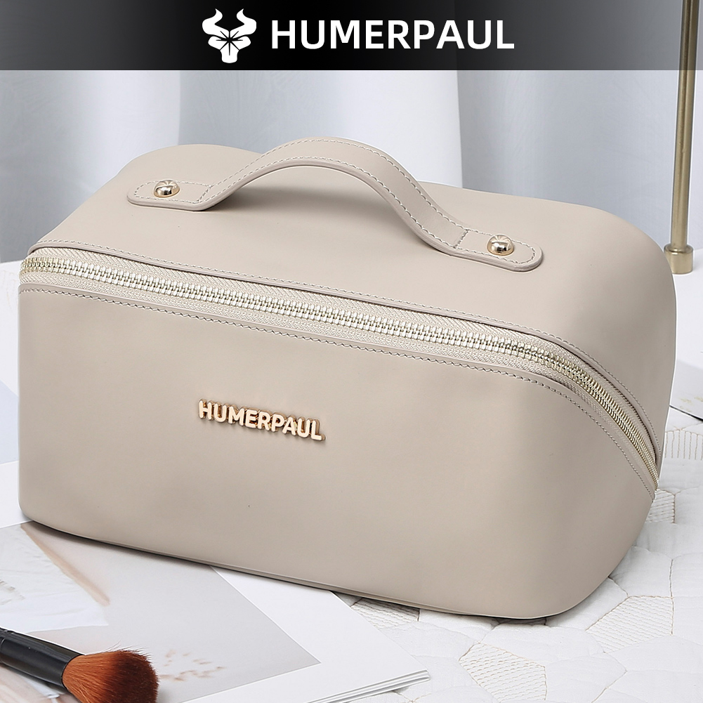 Cosmetic Bags - HUMERPAUL Kadınlar için Tam Deri Makyaj