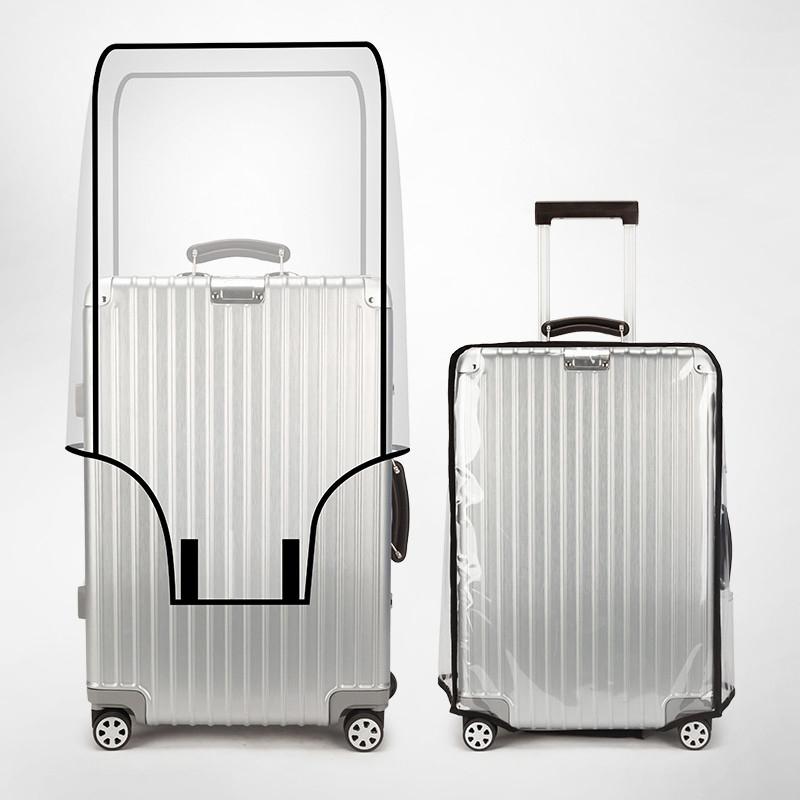 Luggage Protective Cover Transparent - Su Geçirmez, Şeffaf, Toz Geçirmez, Aşınmaya