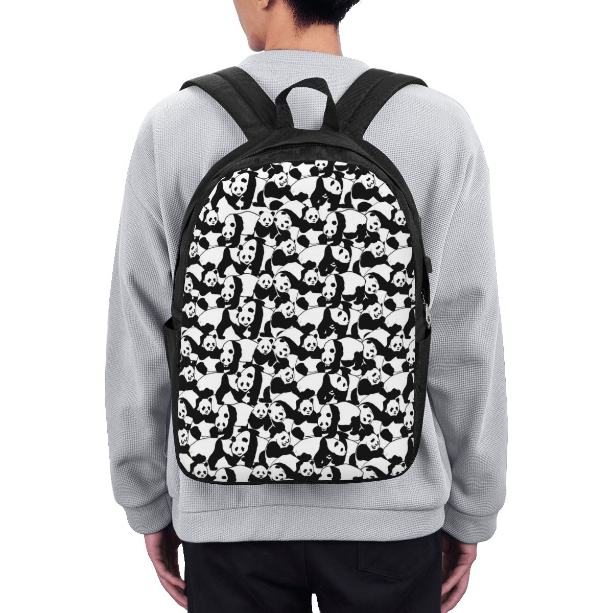 Backpacks - Panda Desenli Sırt Çantası Seyahat Dizüstü