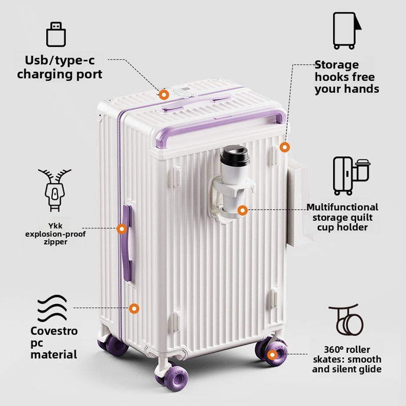 20/24/28/30 İnç Geniş Çekme Çu - Spinner Wheel Rolling Suitcase 20 Inch incelemesi ve fiyatı